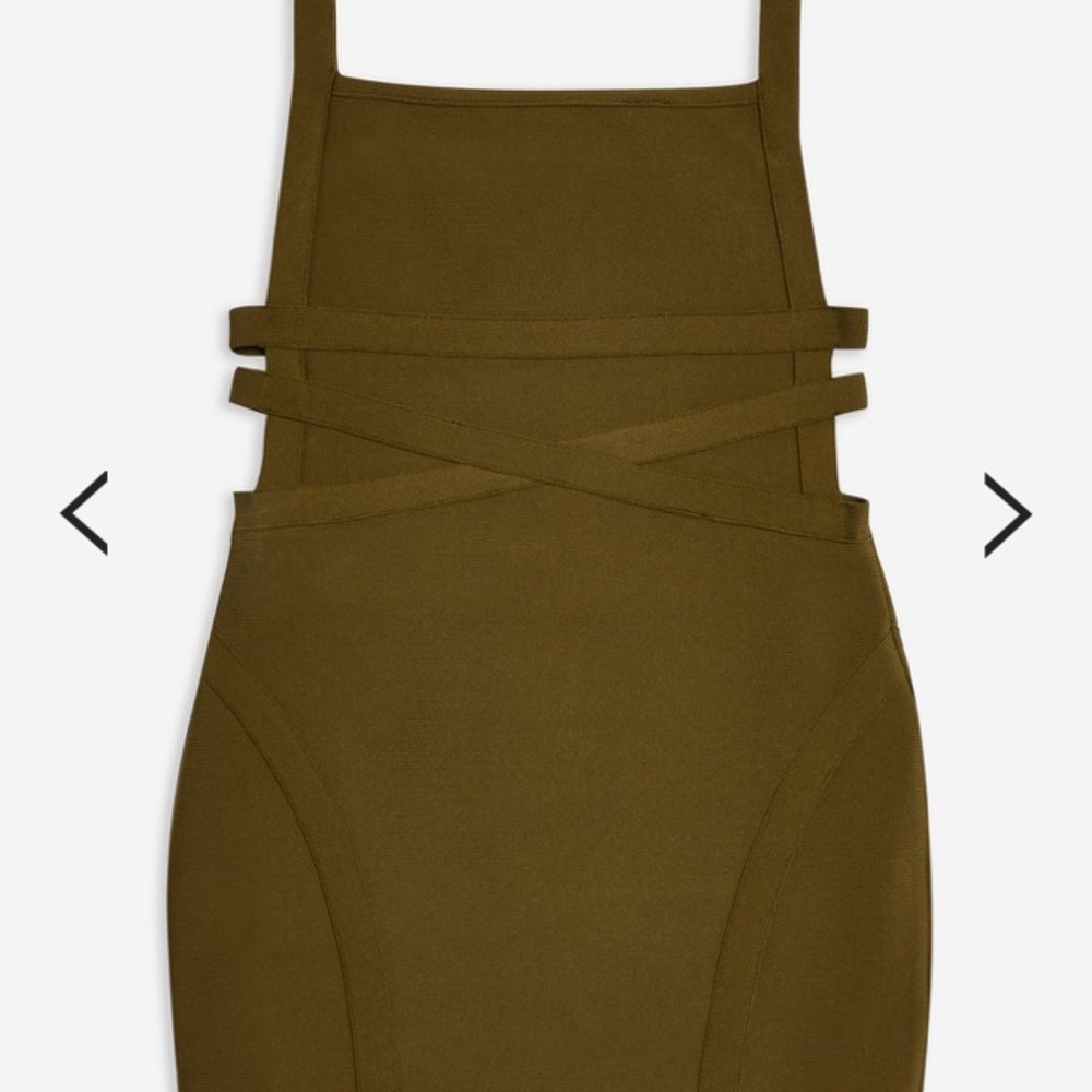 Topshop olive green bandage mini!